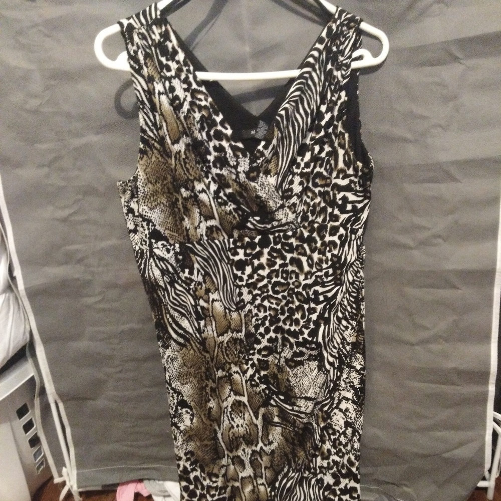 Animal print dress